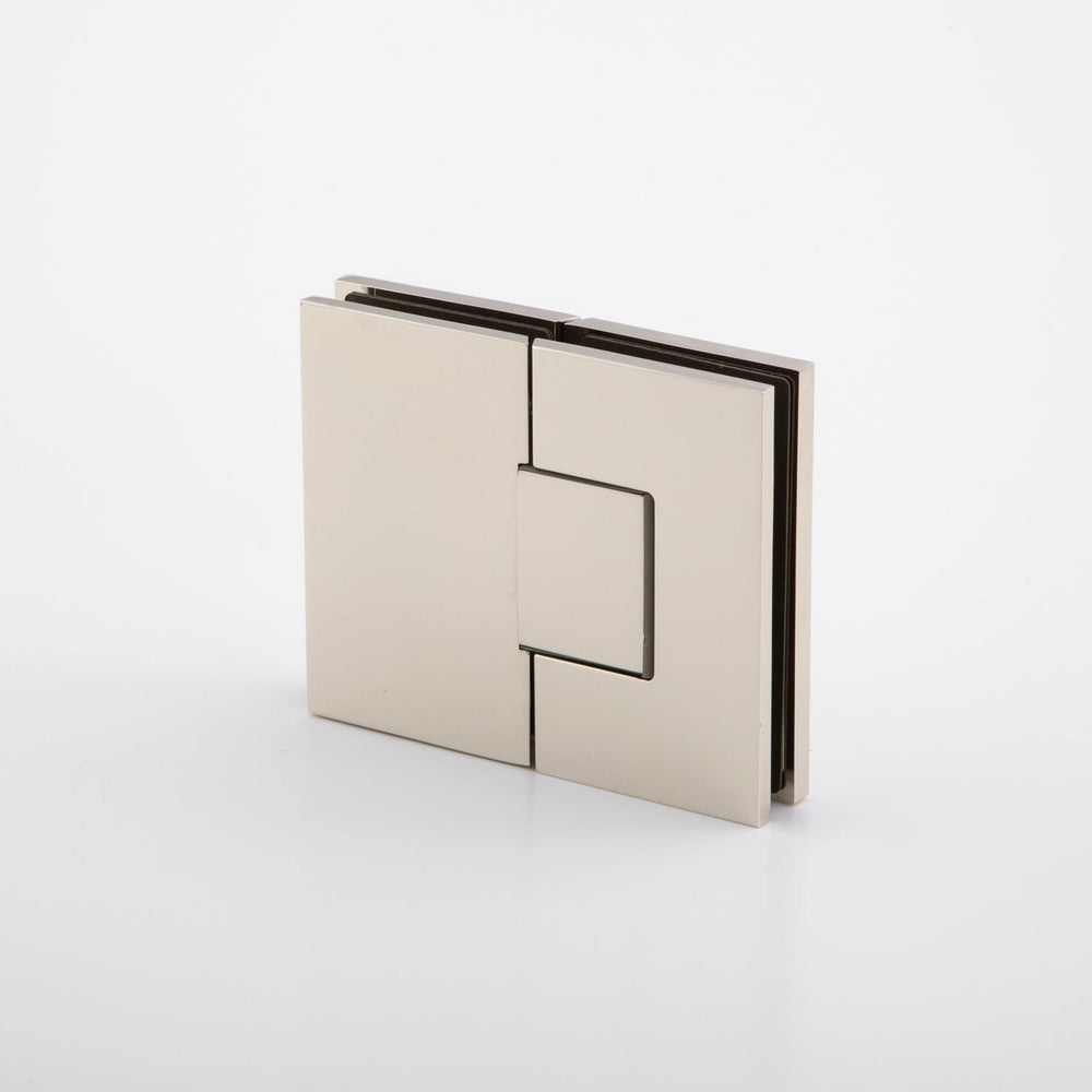 Statesman Glass to Glass 180 Degree Hinge Polished Nickel