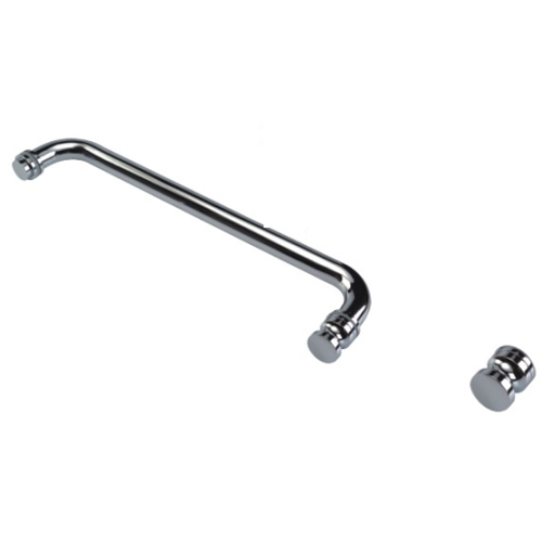 Round Towel Rail with EK8 Door Knob Polished Gold