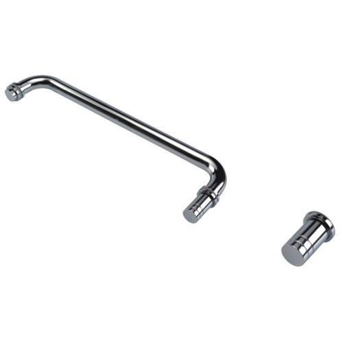 Round Towel Rail with EK6 Door Knob Polished Gold