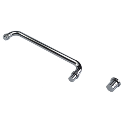 Round Towel Rail with DK7 Door Knob Polished Gold