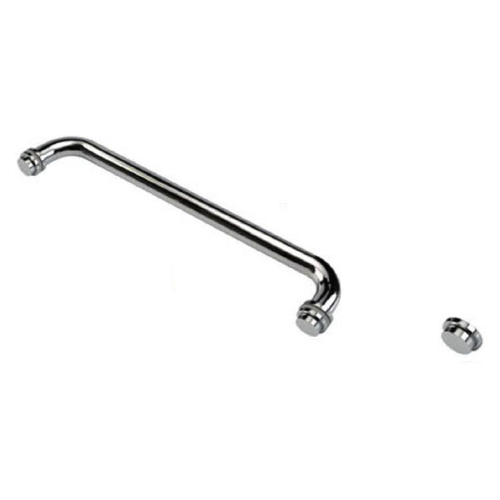 Round Towel Rail with KA5 Buttons Polished Chrome
