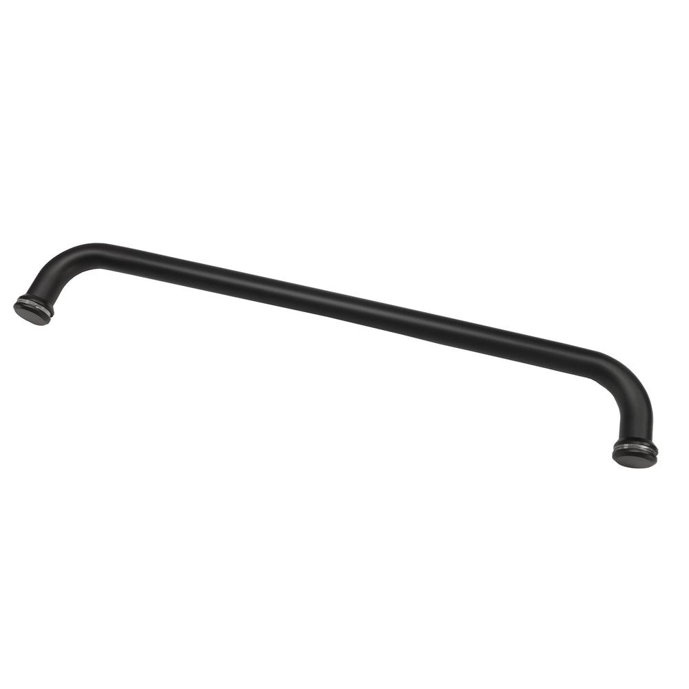 Round Towel Rail with KA5 Buttons Matte Black