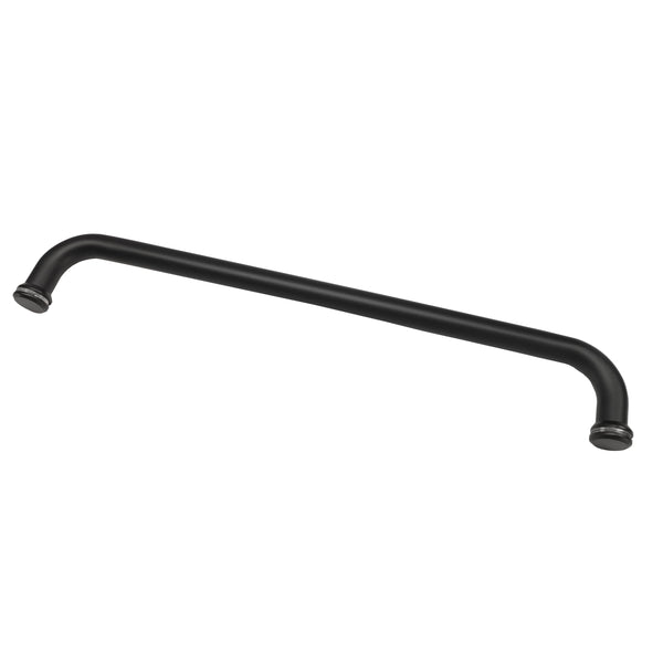 Round Towel Rail with KA5 Buttons Satin Gun Metal