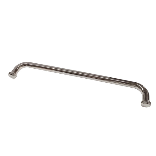 Round Towel Rail with KA5 Buttons Satin Gun Metal