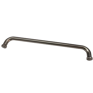 Round Towel Rail with KA5 Buttons Satin Gun Metal