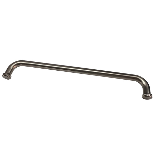 Round Towel Rail with KA5 Buttons Satin Gun Metal